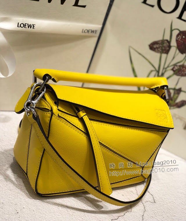 LOEWE爆款包包 羅意威迷你mini puzzle幾何拼接手提斜挎包 10173  tcl1173